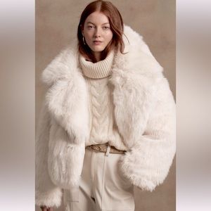Banana Republic Faux Fur Jacket NWT
